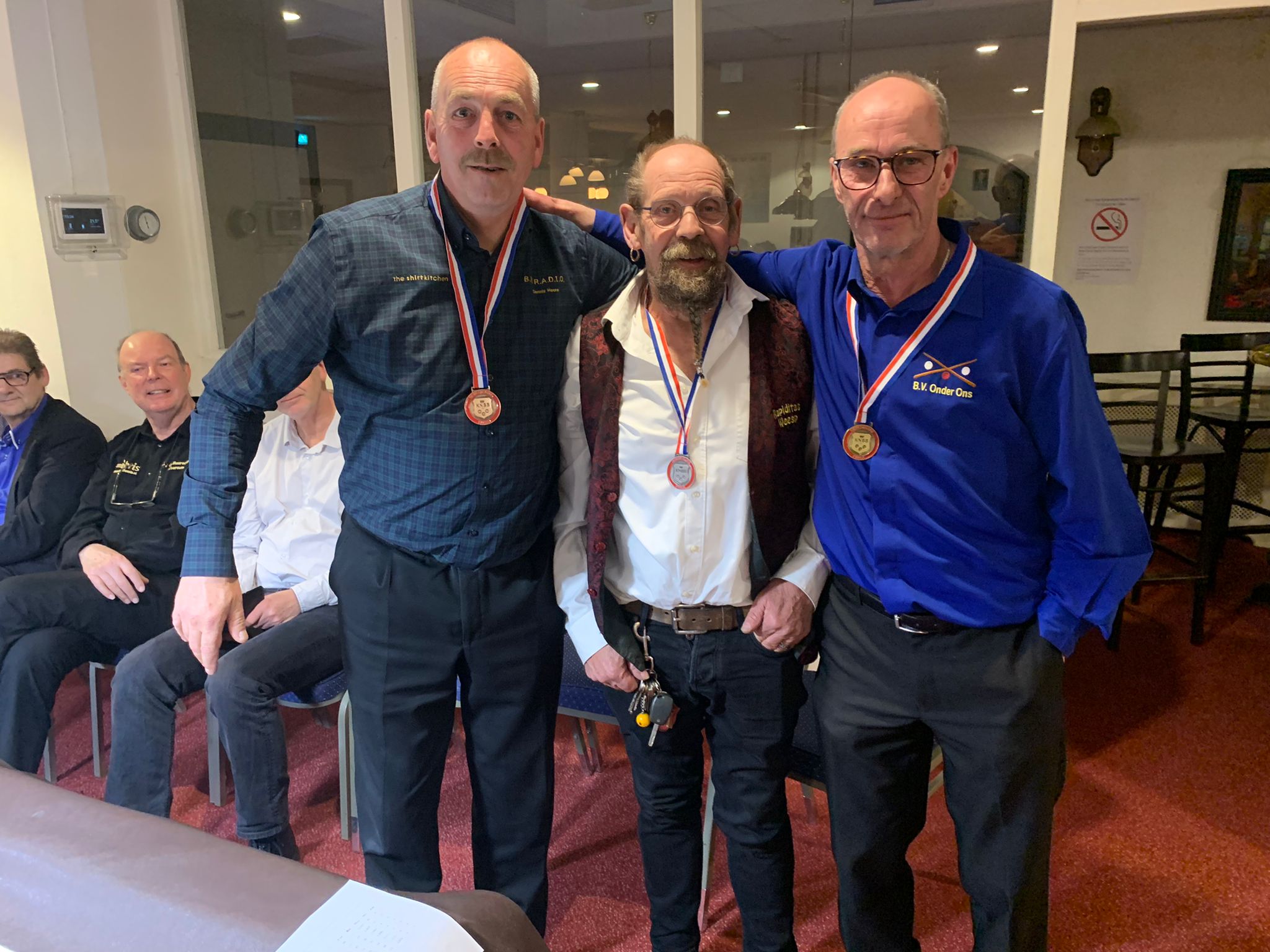 Dennis Heere (3e), Nelis de Vries (2e) en Mario van de Velden (Kampioen) Dennis Heere (3e), Nelis de Vries (2e) en Mario van de Velden (Kampioen)