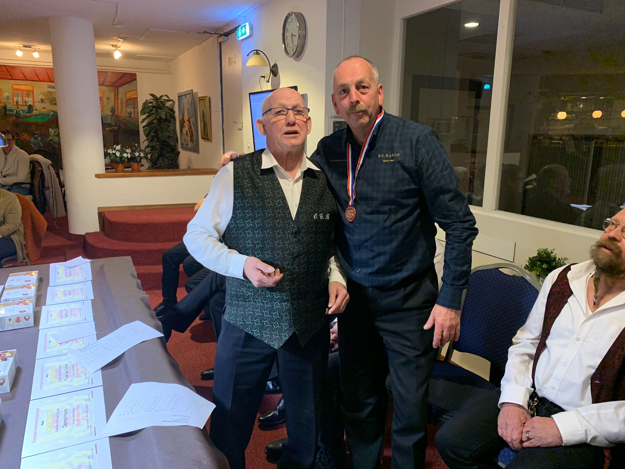 Gerard Dashorst (Wedstrijdleider OGB) en Dennis Heere (3e) 