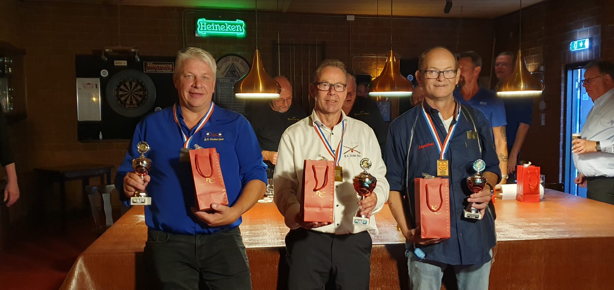 Jan Veldwijk (tweede), Jos Nieuwenhuis (eerste), Andre Vonk (derde)